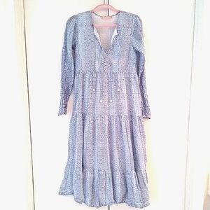 OLIPHANT Long Slv Graphic Stripe Dress XS